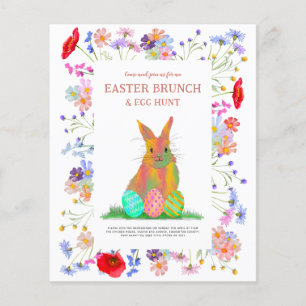 Easter Bunny Egg Hunt and Brunch Budget Flyer