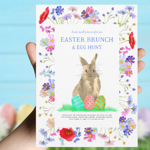 Easter Bunny Egg Hunt and Brunch Invitation