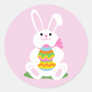 Easter Bunny | Egg Hunt Classic Round Sticker