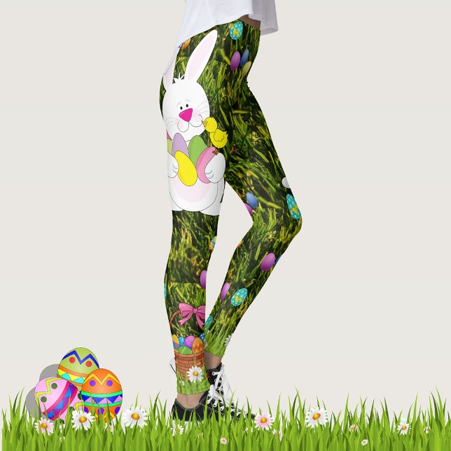 Easter Bunny Egg Hunt Comfortable Mum's Working Leggings (Creator Uploaded)
