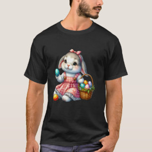 Easter Bunny Egg Hunt Cute Sunday Spring Christian T-Shirt