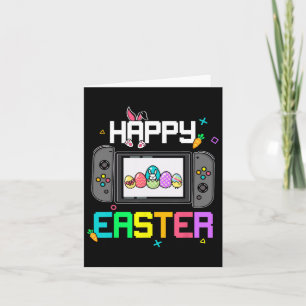 Easter Bunny Egg Hunt Gamer Kids Boys Mens Video G Card