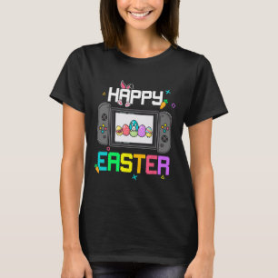 Easter Bunny Egg Hunt Gamer Kids Boys Mens Video G T-Shirt