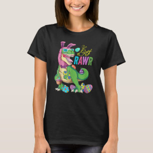 Easter Bunny Egg kids Costume Eastrawr Rex Dinosau T-Shirt