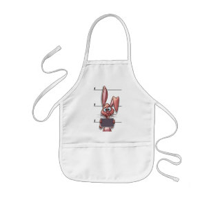 EASTER BUNNY EGG THIEF KIDS APRON