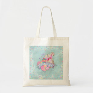 Easter Bunny, Eggs and Confetti ID377 Tote Bag