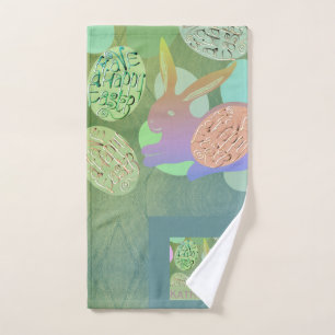 Easter Bunny Eggs  Bath Towel Set