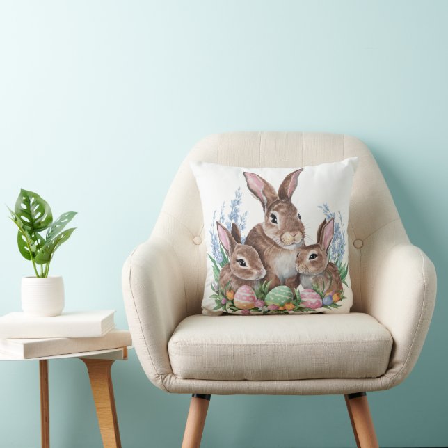 Easter Bunny Family Cushion (Chair)