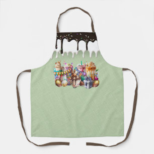 Easter Bunny Fancy Coffee Drinks Apron
