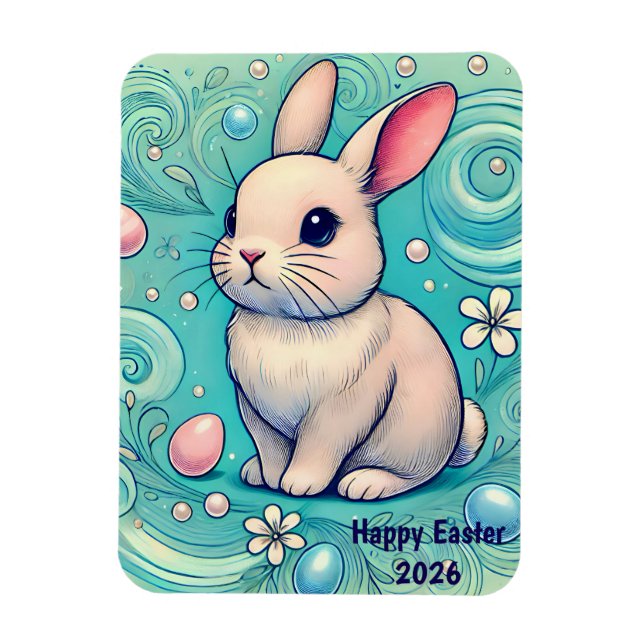 EASTER ~ BUNNY ~ Flexible Photo Magnet (Vertical)