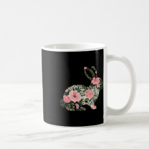 Easter Bunny Floral Spring Rabbit Cute Bunny Women Coffee Mug