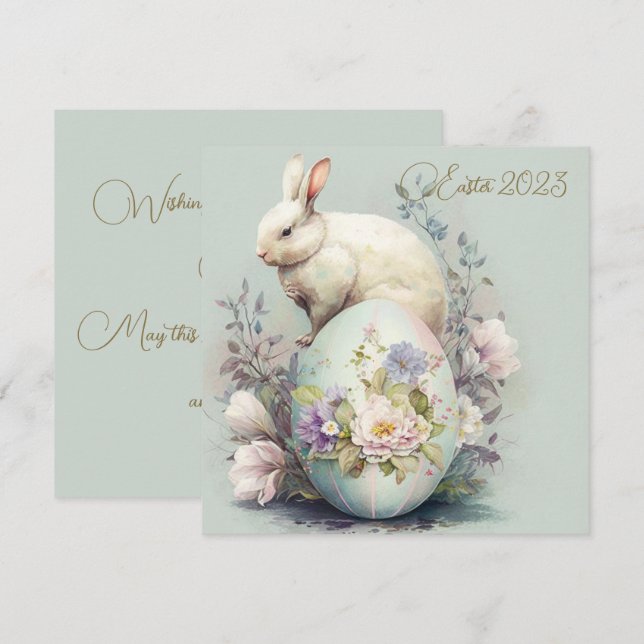 Easter Bunny Florals  (Front/Back)