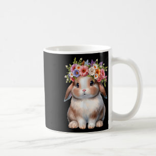 Easter Bunny For Women Girls - Easter Bunny Flower Coffee Mug