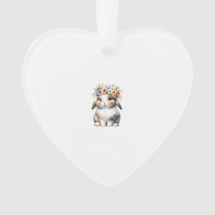 Easter Bunny for Women Girls - Easter Bunny Flower Ornament