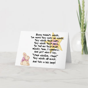 Easter Bunny Funny Easter Holiday Card