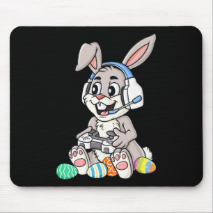 Easter Bunny Gamer Fun Eggs Gaming Toddler Boys Ki Mouse Mat