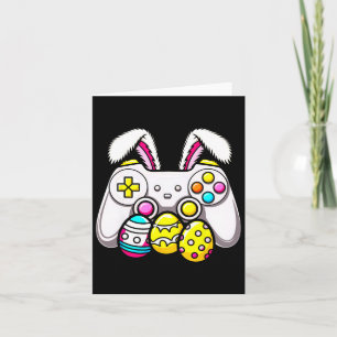 Easter Bunny Gamer Gamepad Eggs Gaming For Kids Bo Card