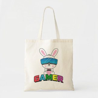 Easter Bunny Gamer Rabbit Easter Day Gaming Boys G Tote Bag