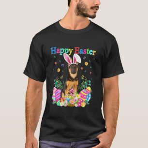 Easter Bunny German Shepherd Dog With Easter Eggs T-Shirt