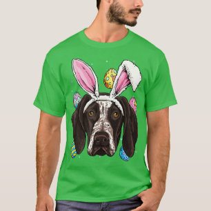 Easter Bunny German Shorthaired Pointer GSP Puppy T-Shirt