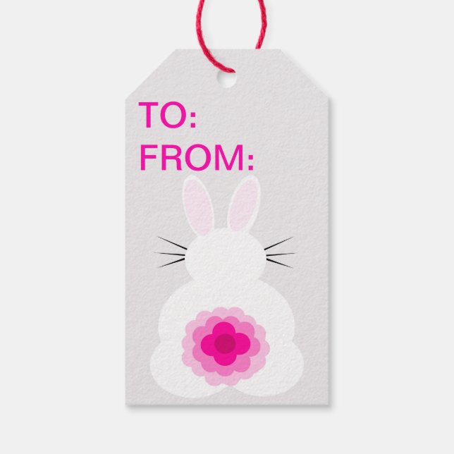 Easter Bunny Gift Tags (Back)