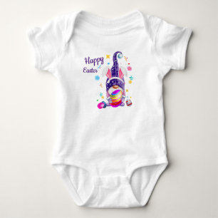 Easter Bunny Gnome Baby Bodysuit