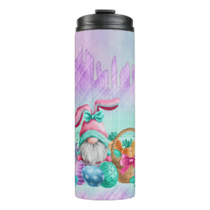 Easter Bunny Gnome With Basket Eggs Thermal Tumbler