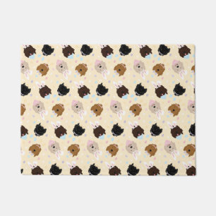 Easter Bunny Goldendoodle Dogs Doormat