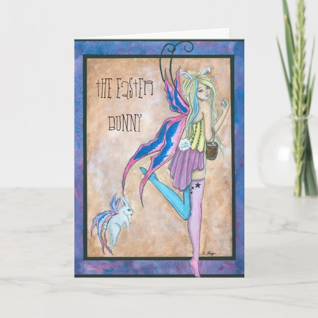 Easter Bunny Greeting Card (Front)