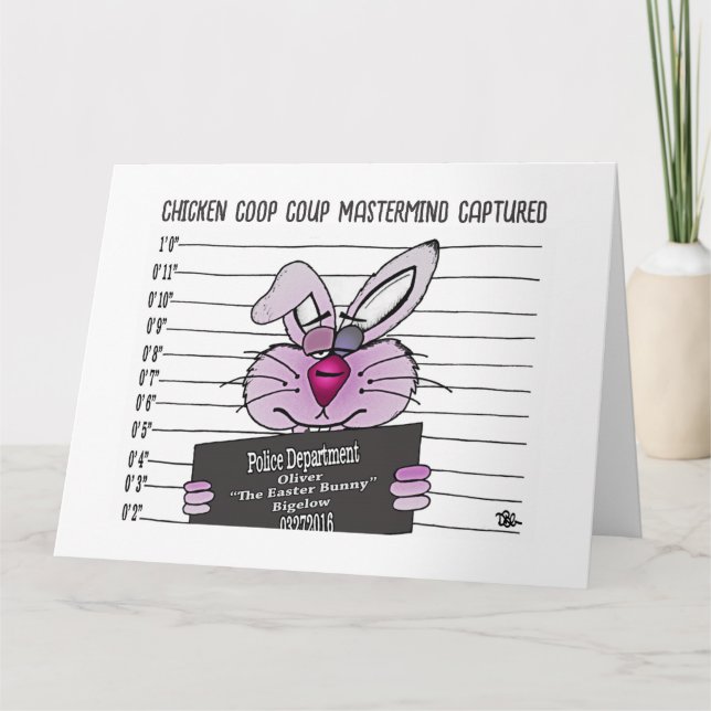 Easter Bunny Greeting Card (Front)