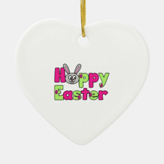 Easter Bunny Happy Easter Eggs Ceramic Tree Decoration