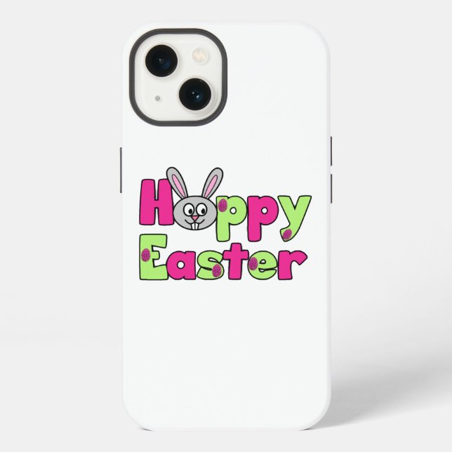 Easter Bunny Happy Easter Eggs iPhone Case (Back)