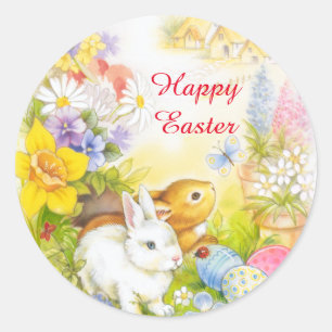 Easter bunny happy Easter sticker