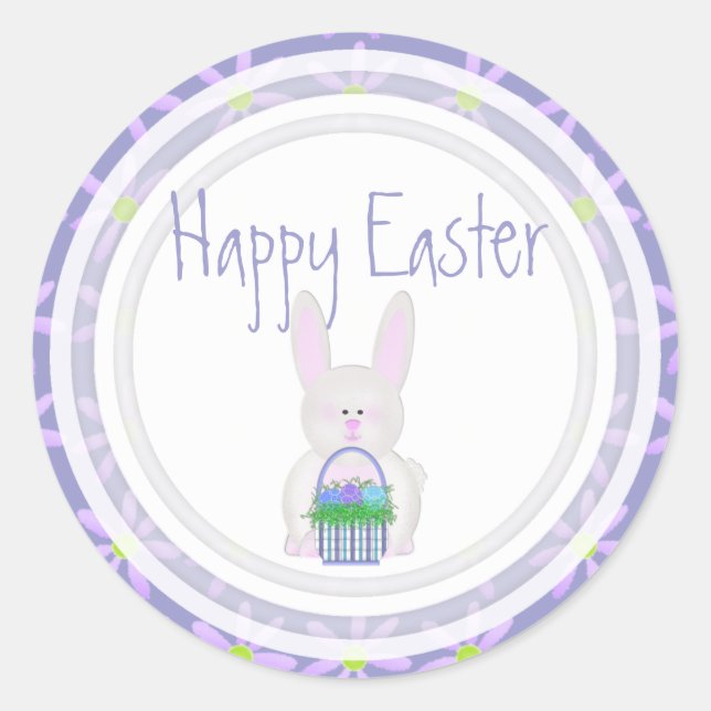 Easter Bunny: Happy Easter Stickers (Front)