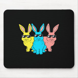 Easter Bunny Hip Hop Trio Bunnies Fun Boys Girls K Mouse Mat