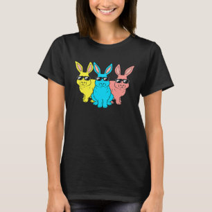 Easter Bunny Hip Hop Trio Bunnies Funny Boys Girls T-Shirt
