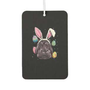 Easter Bunny Hippo Funny Easter Hippo Gifts Car Air Freshener