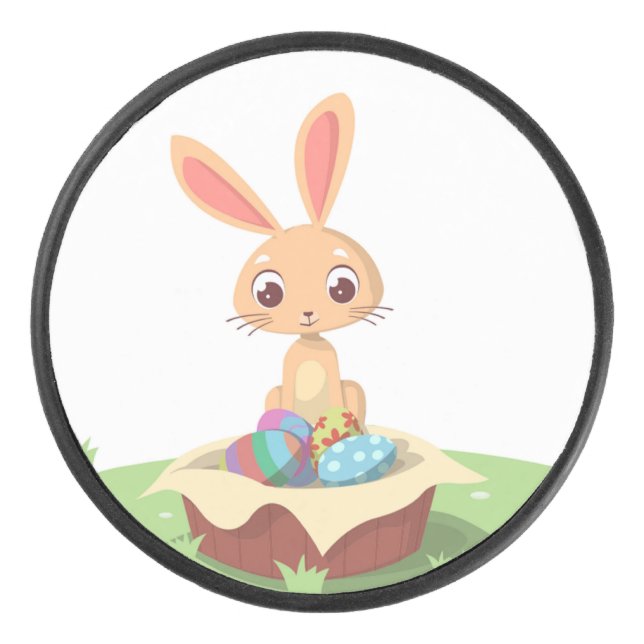 EASTER BUNNY HOCKEY PUCK (Front)