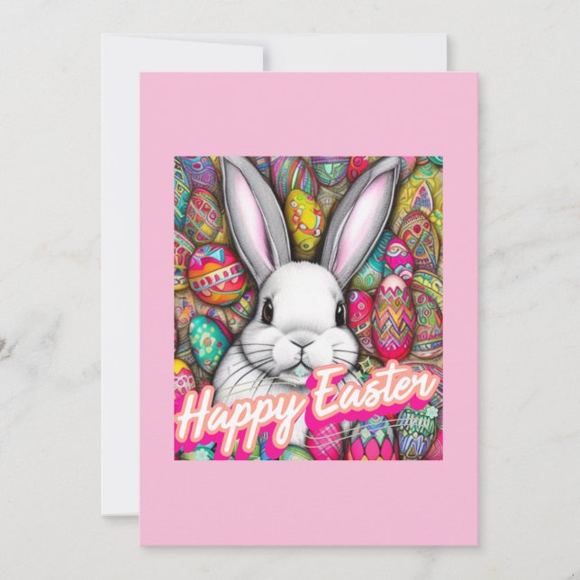 Easter Bunny Holiday Card (Front)
