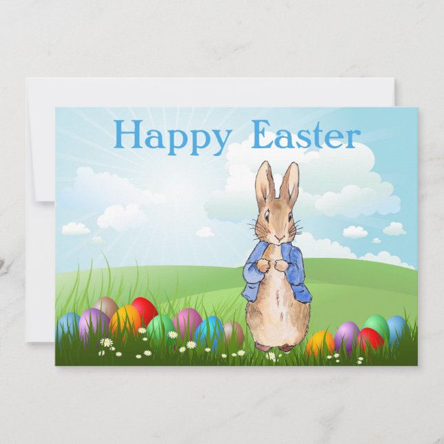 Easter bunny holiday card (Front)