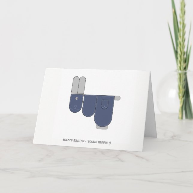 Easter Bunny. Holiday Card (Front)