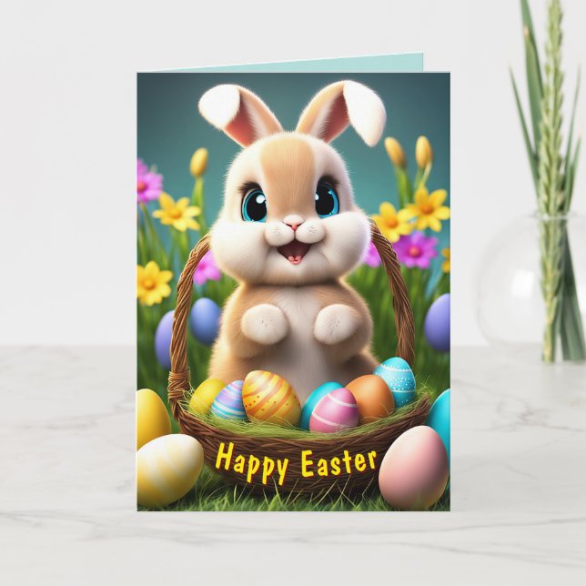 Easter Bunny Holiday Card (1) (Front)