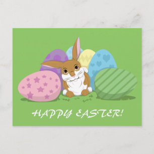 Easter Bunny Holiday Postcard