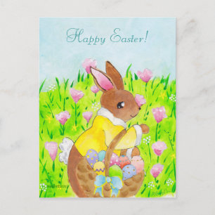 Easter Bunny Holiday Postcard