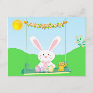 Easter Bunny Holiday Postcard