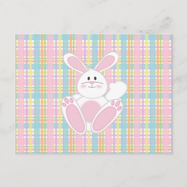 Easter Bunny Holiday Postcard (Front)