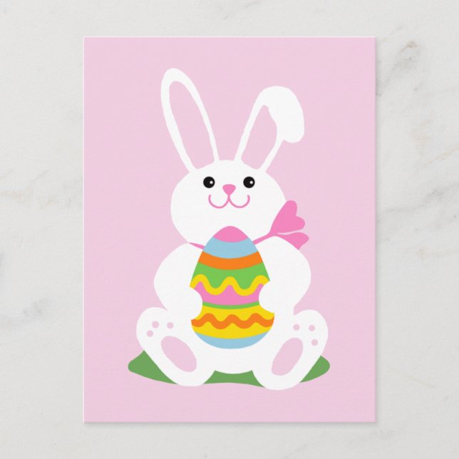 Easter Bunny Holiday Postcard (Front)
