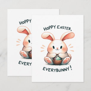 Easter Bunny Hoppy Easter, Everybunny! Enclosure Card