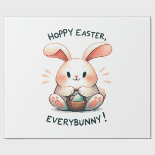 Easter Bunny Hoppy Easter, Everybunny! Wrapping Paper