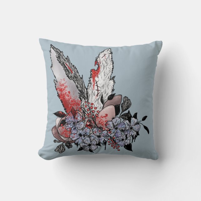 Easter Bunny Horror Cushion (Front)